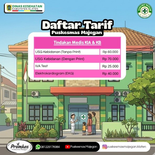 DAFTAR TARIF PUSKESMAS MAJEGAN TERBARU